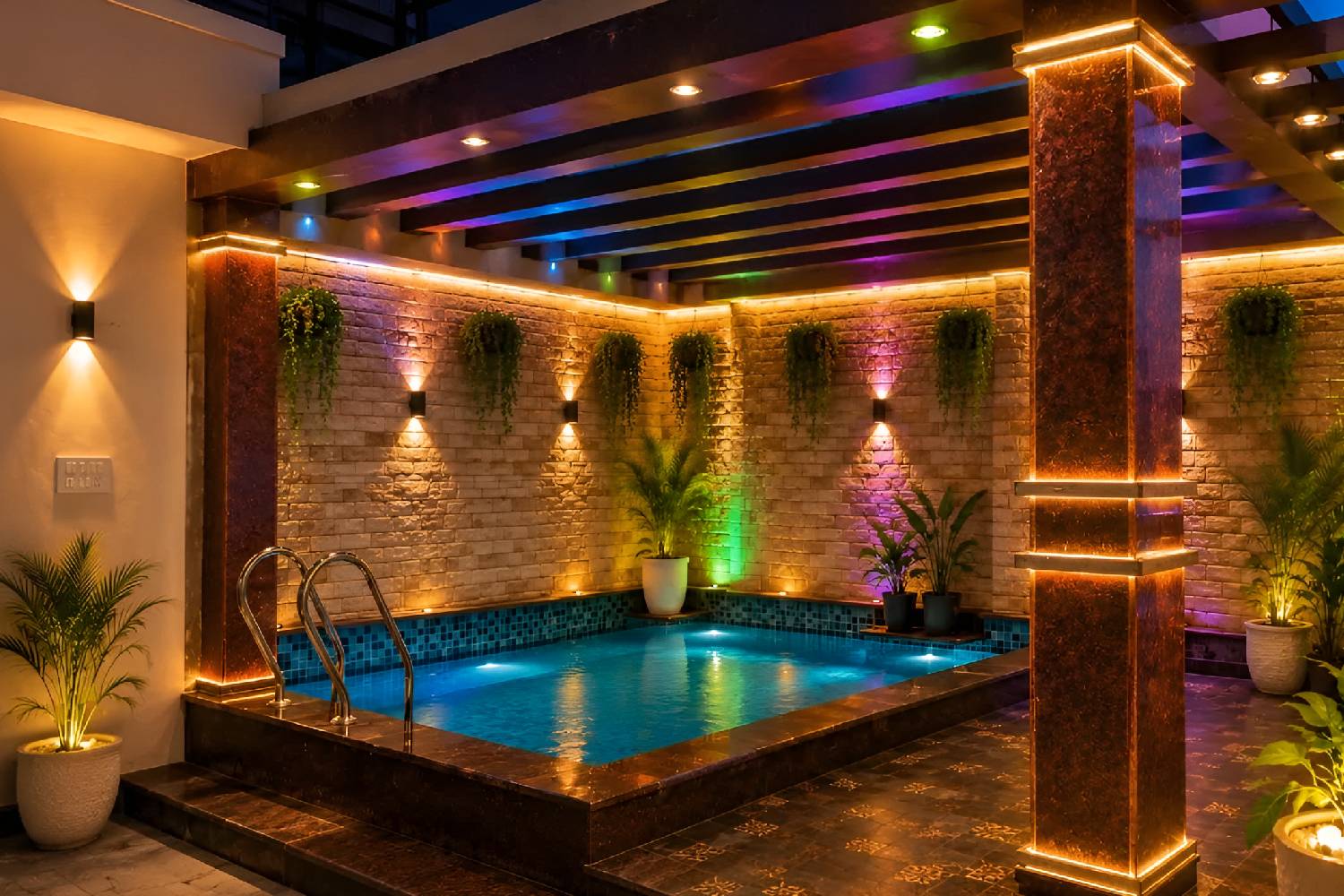 Swimming pool at Hotel Singh Palace
